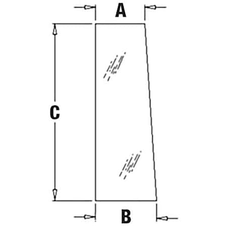 Aftermarket RH Rear Side Glass Fits John Deere 315SG 410G 410J 410TMC 710G 710J T164706